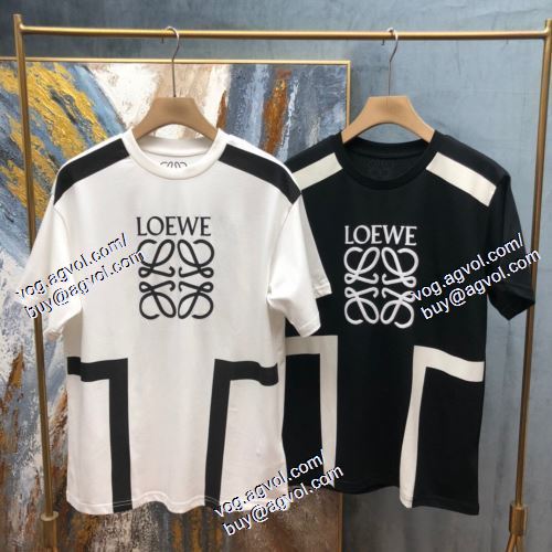  ロエベ LOEWE 2021春夏 大人のおしゃれに 半袖Tシャツ 2色可選 LOEWEスーパーコピー 