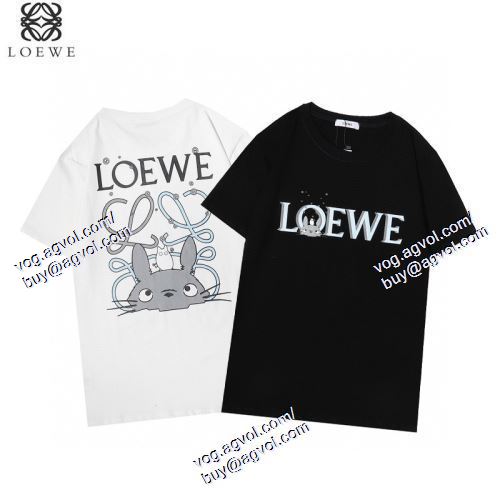  2021春夏 ロエベ LOEWE 2色可選 LOEWEブランドコピー 贈り物にも◎ 半袖Tシャツ 