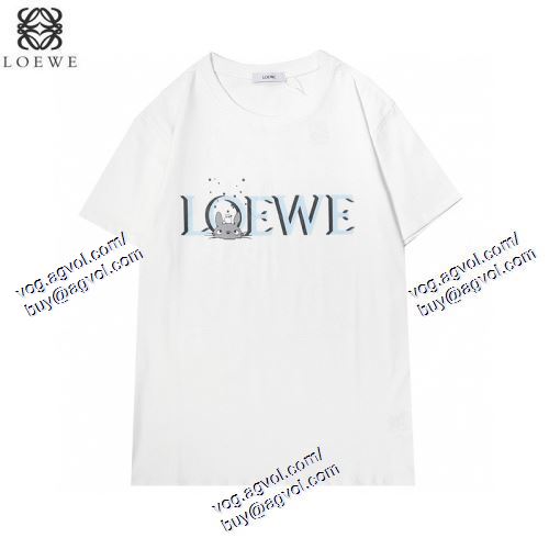  2021春夏 ロエベ LOEWE 2色可選 LOEWEブランドコピー 贈り物にも◎ 半袖Tシャツ 