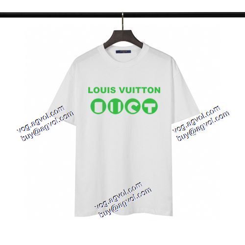  首胸ロゴ  半袖シャツ  LOUIS VUITTONスーパーコピー  2021春夏 ルイ ヴィトン LOUIS VUITTON  2色可選