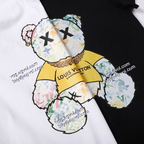  LOUIS VUITTONブランド 偽物 通販  2色可選  スタイルアップ効果 半袖シャツ  ルイ ヴィトン LOUIS VUITTON  2021春夏 