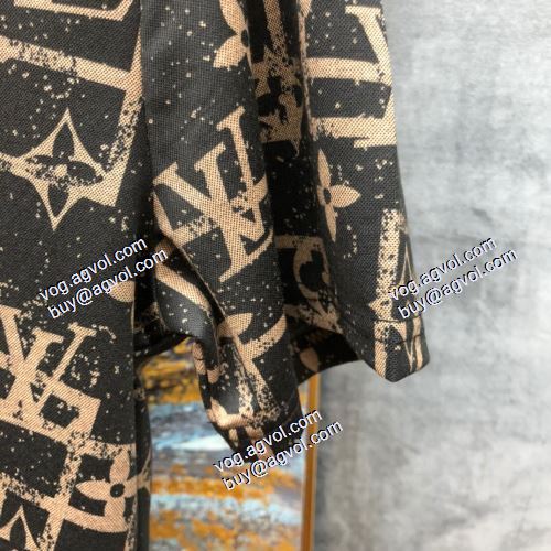  2色可選  LOUIS VUITTONコピーブランド  2021春夏  お洒落に魅せる  半袖シャツ  ルイ ヴィトン LOUIS VUITTON