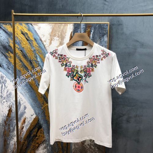  2色可選  ルイ ヴィトン LOUIS VUITTON  オリジナル  半袖シャツ  LOUIS VUITTONブランドスーパーコピー  2021春夏  