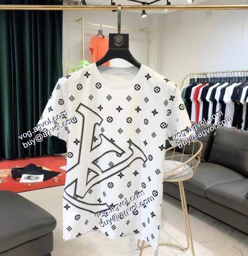  LOUIS VUITTONブランド 偽物 通販  コスパ最高のプライス  半袖シャツ  ルイ ヴィトン LOUIS VUITTON  2021春夏 