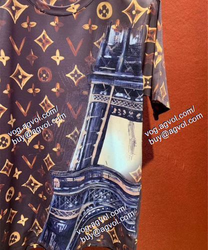  LOUIS VUITTONコピー ブランド 2021春夏 ルイ ヴィトン LOUIS VUITTON 半袖Tシャツ 耐久性に優れ