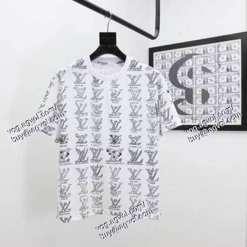  半袖Tシャツ 注目のアイテム 2021春夏 LOUIS VUITTONコピーブランド 2色可選 ルイ ヴィトン LOUIS VUITTON
