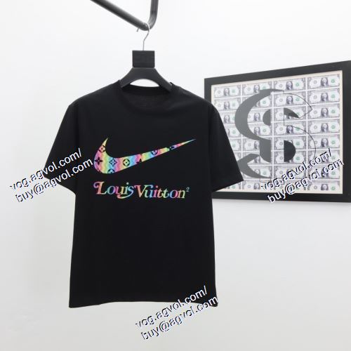  2021春夏 ルイ ヴィトン LOUIS VUITTON 半袖Tシャツ 2色可選 LOUIS VUITTON偽物ブランド 高級感を引き立てる