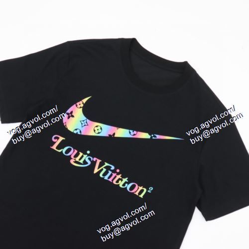  2021春夏 ルイ ヴィトン LOUIS VUITTON 半袖Tシャツ 2色可選 LOUIS VUITTON偽物ブランド 高級感を引き立てる