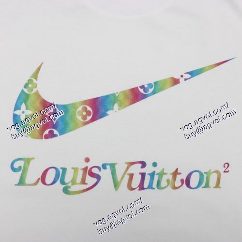  2021春夏 ルイ ヴィトン LOUIS VUITTON 半袖Tシャツ 2色可選 LOUIS VUITTON偽物ブランド 高級感を引き立てる