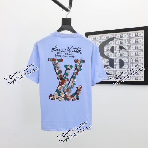 LOUIS VUITTONスーパーコピー 代引 半袖Tシャツ 高級感ある 2色可選 ルイ ヴィトン LOUIS VUITTON 2021春夏