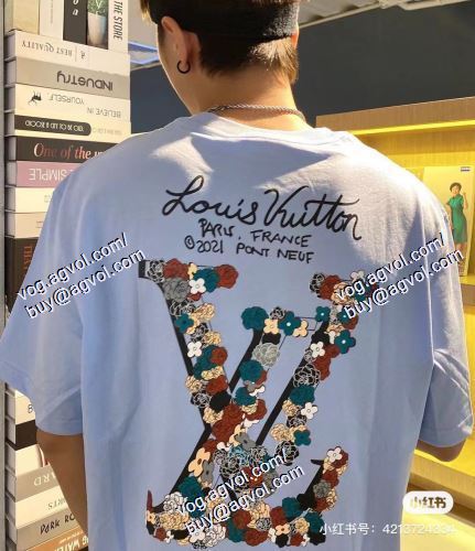  LOUIS VUITTONスーパーコピー 代引 半袖Tシャツ 高級感ある 2色可選 ルイ ヴィトン LOUIS VUITTON 2021春夏