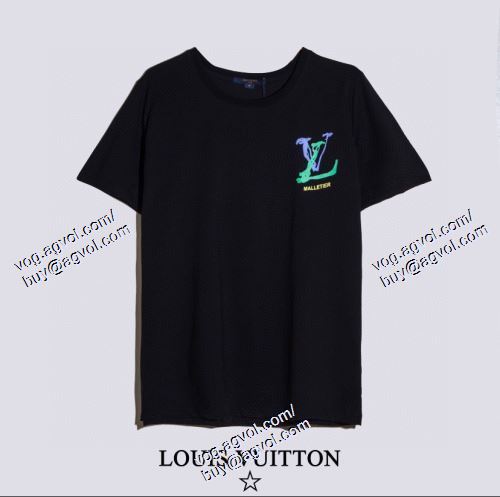 2021春夏 LOUIS VUITTONブランドコピー ファション性の高い ルイ ヴィトン LOUIS VUITTON 2色可選 半袖Tシャツ