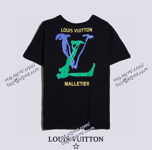  2021春夏 LOUIS VUITTONブランドコピー ファション性の高い ルイ ヴィトン LOUIS VUITTON 2色可選 半袖Tシャツ