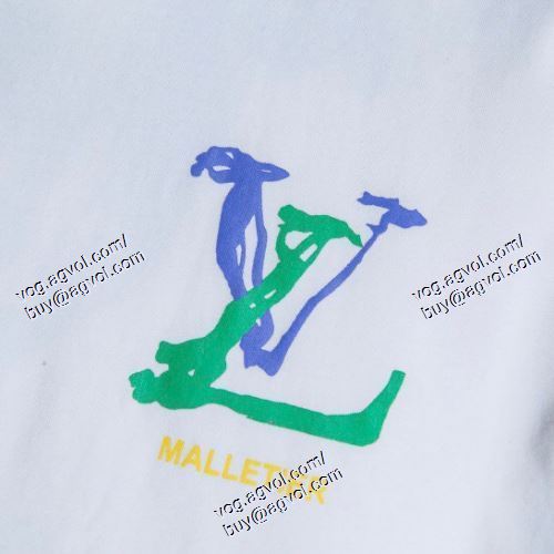  2021春夏 LOUIS VUITTONブランドコピー ファション性の高い ルイ ヴィトン LOUIS VUITTON 2色可選 半袖Tシャツ
