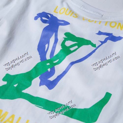  2021春夏 LOUIS VUITTONブランドコピー ファション性の高い ルイ ヴィトン LOUIS VUITTON 2色可選 半袖Tシャツ