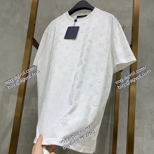  2021春夏 LOUIS VUITTONコピー 半袖Tシャツ 2色可選 大人っぼい ルイ ヴィトン LOUIS VUITTON