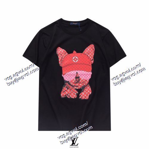  2021春夏 LOUIS VUITTONブランドコピー ルイ ヴィトン LOUIS VUITTON 2色可選 デザイン性の高い 半袖Tシャツ