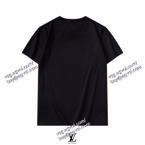  2021春夏 LOUIS VUITTONブランドコピー ルイ ヴィトン LOUIS VUITTON 2色可選 デザイン性の高い 半袖Tシャツ