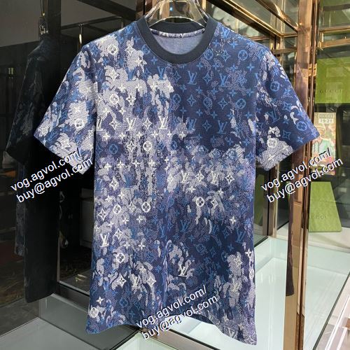  2021春夏 2色可選 LOUIS VUITTONコピー ルイ ヴィトン LOUIS VUITTON 半袖Tシャツ ポップ