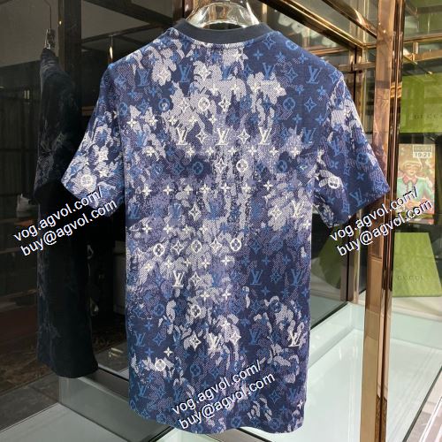  2021春夏 2色可選 LOUIS VUITTONコピー ルイ ヴィトン LOUIS VUITTON 半袖Tシャツ ポップ
