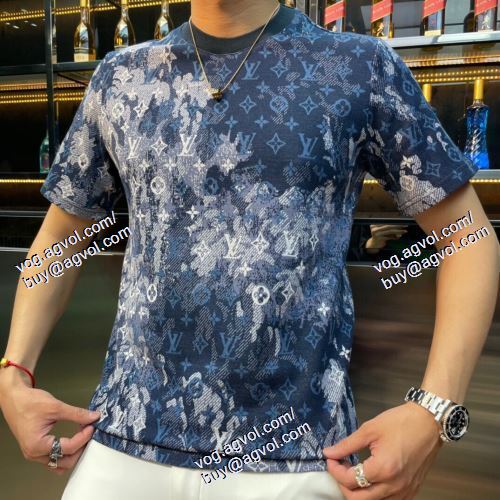  2021春夏 2色可選 LOUIS VUITTONコピー ルイ ヴィトン LOUIS VUITTON 半袖Tシャツ ポップ