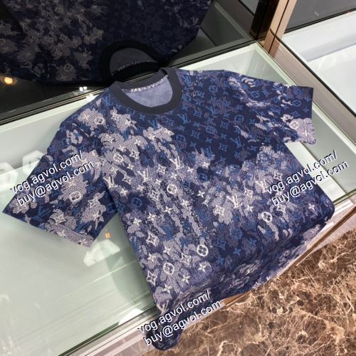  2021春夏 2色可選 LOUIS VUITTONコピー ルイ ヴィトン LOUIS VUITTON 半袖Tシャツ ポップ