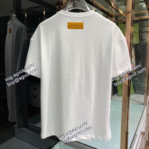  ファッション 人気 2色可選 半袖Tシャツ LOUIS VUITTONコピー ブランド 2021春夏 ルイ ヴィトン LOUIS VUITTON 