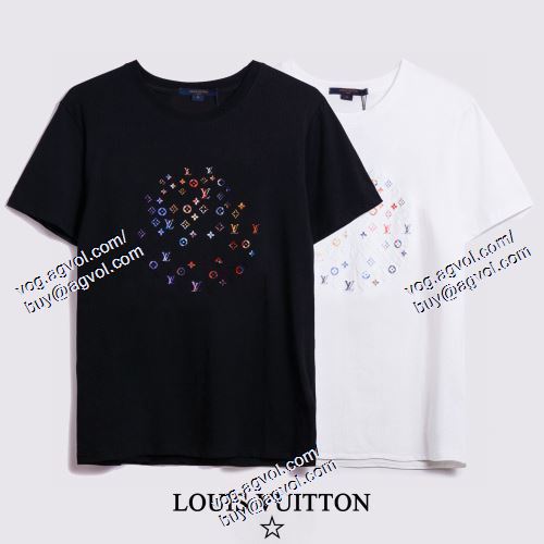  LOUIS VUITTONスーパーコピー 激安 2色可選 半袖Tシャツ おすすめ/オススメ ルイ ヴィトン LOUIS VUITTON 2021春夏