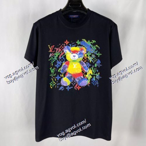  ルイ ヴィトン LOUIS VUITTON 2色可選 半袖Tシャツ LOUIS VUITTONブランドスーパーコピー 2021春夏 人気激売れ