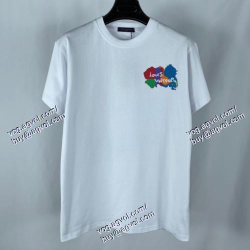  2021春夏 LOUIS VUITTONブランドコピー 2色可選 SALE開催 半袖Tシャツ ルイ ヴィトン LOUIS VUITTON 