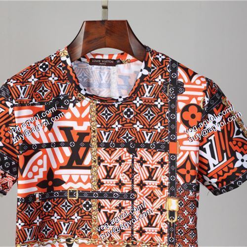  超人気美品◆ 2021春夏 LOUIS VUITTONコピーブランド 半袖Tシャツ ルイ ヴィトン LOUIS VUITTON 