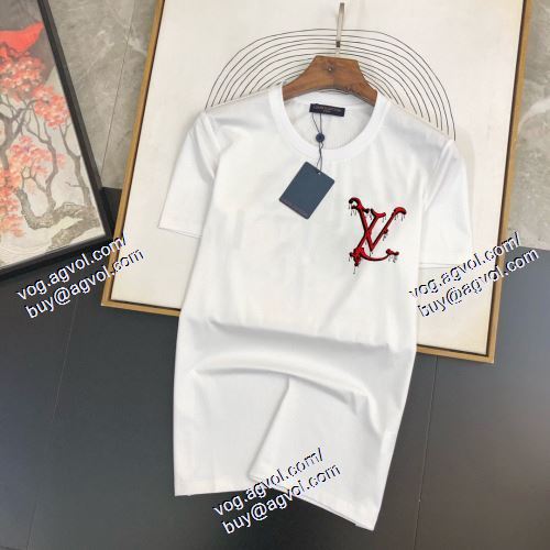  LOUIS VUITTONスーパーコピー 代引 存在感◎ 2色可選 半袖Tシャツ ルイ ヴィトン LOUIS VUITTON 2021春夏