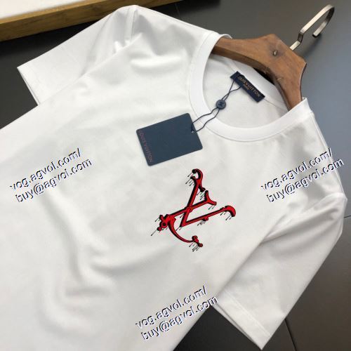  LOUIS VUITTONスーパーコピー 代引 存在感◎ 2色可選 半袖Tシャツ ルイ ヴィトン LOUIS VUITTON 2021春夏 