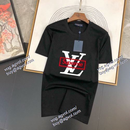  ルイ ヴィトン LOUIS VUITTON 一味違うケーブル編みが魅力満点 LOUIS VUITTONブランドスーパーコピー 2021春夏 2色可選 半袖Tシャツ
