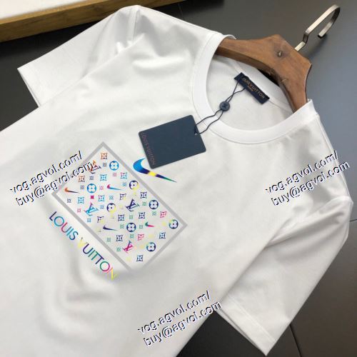  ルイ ヴィトン LOUIS VUITTON 2色可選 半袖Tシャツ 高級感溢れるデザイン 2021春夏 LOUIS VUITTONブランド コピー 