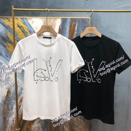  ルイ ヴィトン LOUIS VUITTON 2021春夏 LOUIS VUITTONブランド 偽物 通販 2色可選 半袖Tシャツ