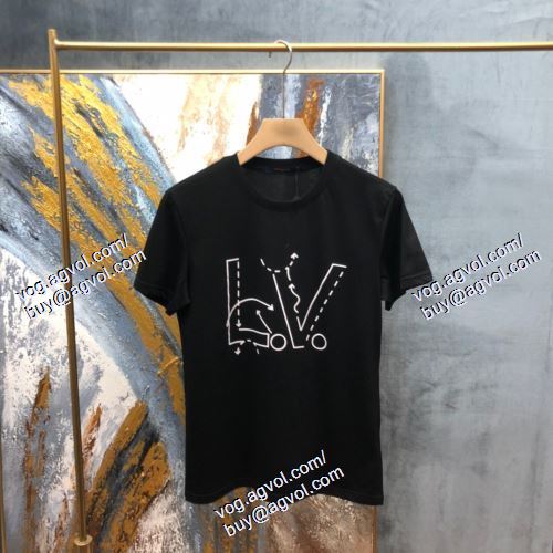 ルイ ヴィトン LOUIS VUITTON 2021春夏 LOUIS VUITTONブランド 偽物 通販 2色可選 半袖Tシャツ