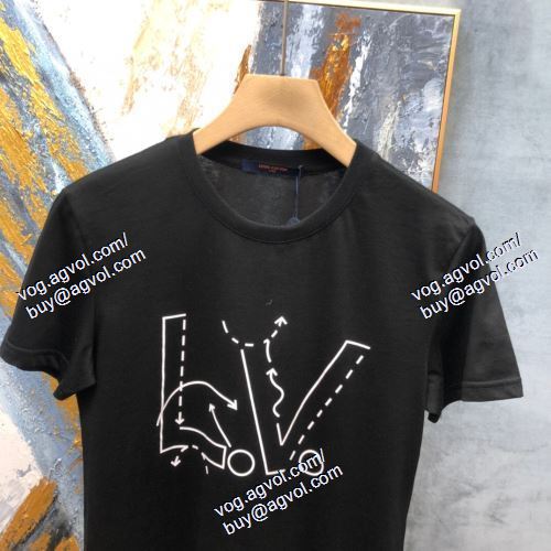  ルイ ヴィトン LOUIS VUITTON 2021春夏 LOUIS VUITTONブランド 偽物 通販 2色可選 半袖Tシャツ