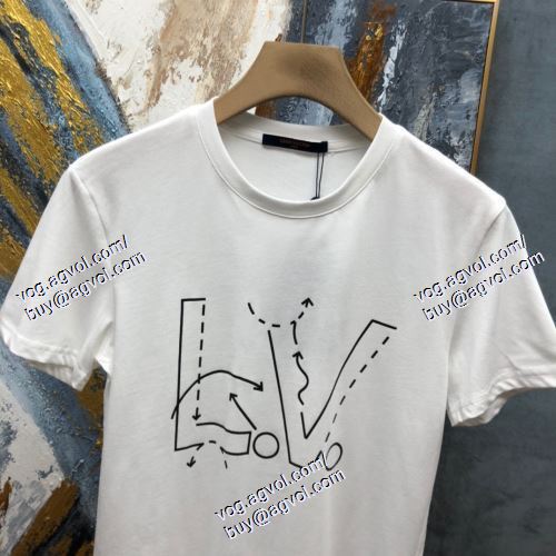  ルイ ヴィトン LOUIS VUITTON 2021春夏 LOUIS VUITTONブランド 偽物 通販 2色可選 半袖Tシャツ