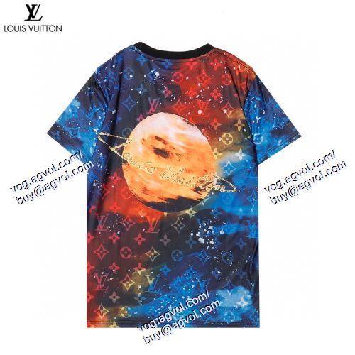  2021春夏 LOUIS VUITTONコピーブランド スタイルアップ効果 ルイ ヴィトン LOUIS VUITTON 半袖Tシャツ