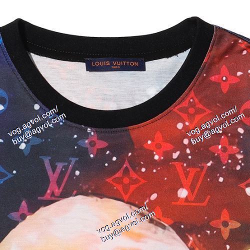 2021春夏 LOUIS VUITTONコピーブランド スタイルアップ効果 ルイ ヴィトン LOUIS VUITTON 半袖Tシャツ