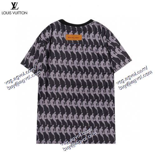  注目のアイテム 2021春夏 2色可選 半袖Tシャツ ルイ ヴィトン LOUIS VUITTON LOUIS VUITTON偽物ブランド
