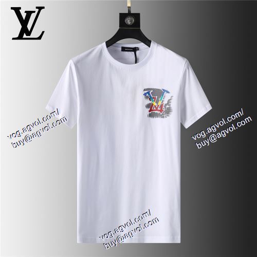  2021春夏 LOUIS VUITTONブランドコピー 2色可選 半袖Tシャツ ルイ ヴィトン LOUIS VUITTON 高級感ある