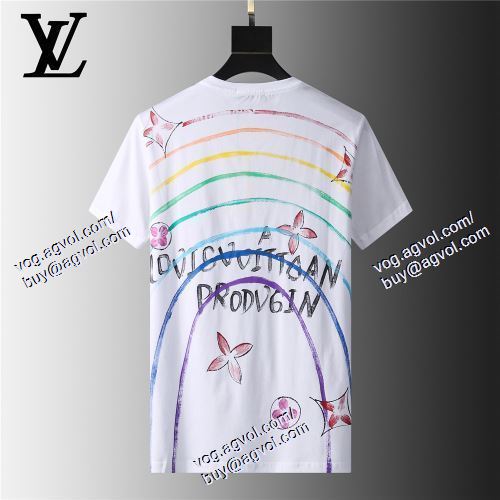  2021春夏 LOUIS VUITTONブランドコピー 2色可選 半袖Tシャツ ルイ ヴィトン LOUIS VUITTON 高級感ある