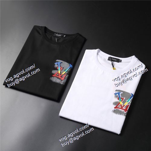  2021春夏 LOUIS VUITTONブランドコピー 2色可選 半袖Tシャツ ルイ ヴィトン LOUIS VUITTON 高級感ある