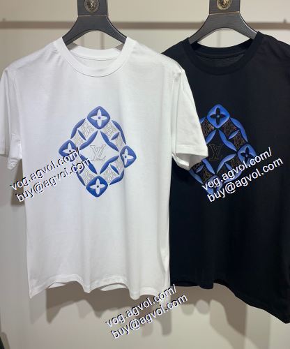  2色可選 半袖Tシャツ ルイ ヴィトン LOUIS VUITTON 大人っぼい 2021春夏 LOUIS VUITTONブランド 偽物 通販