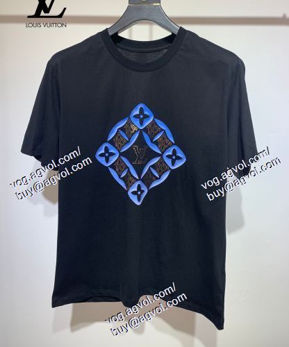 2色可選 半袖Tシャツ ルイ ヴィトン LOUIS VUITTON 大人っぼい 2021春夏 LOUIS VUITTONブランド 偽物 通販