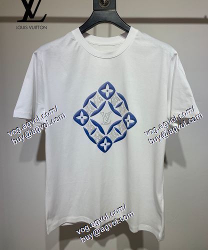 2色可選 半袖Tシャツ ルイ ヴィトン LOUIS VUITTON 大人っぼい 2021春夏 LOUIS VUITTONブランド 偽物 通販