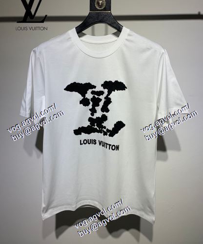  半袖Tシャツ 2色可選 2021春夏 ルイ ヴィトン LOUIS VUITTON 売れ筋のいい LOUIS VUITTON偽物ブランド