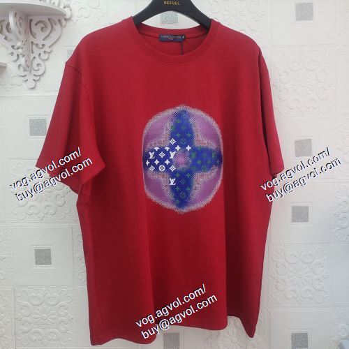  LOUIS VUITTONスーパーコピー 代引 半袖Tシャツ 4色可選 お洒落に魅せる ルイ ヴィトン LOUIS VUITTON 2021春夏